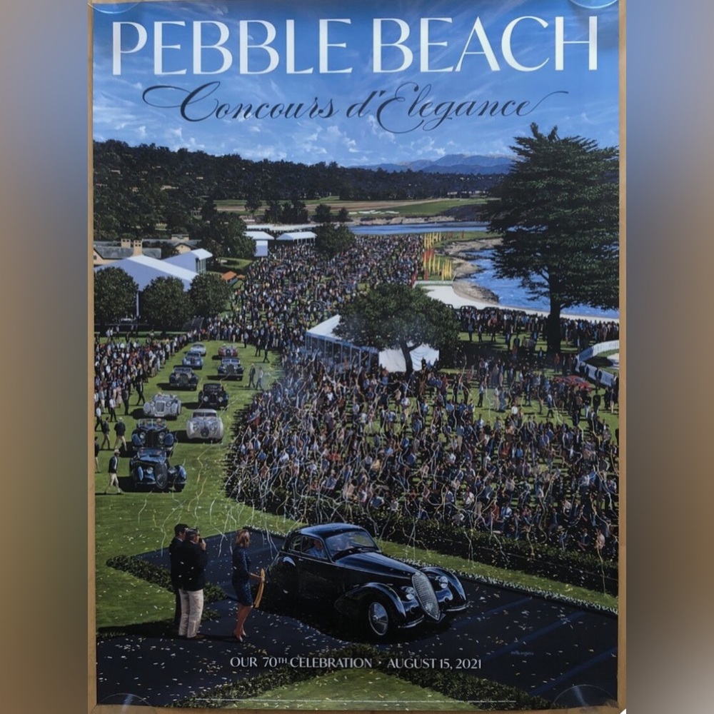 PEBBLE BEACH Concours d’Elegance 70th Celebration Poster 2021